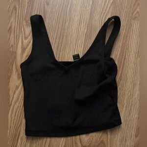 Black tank top